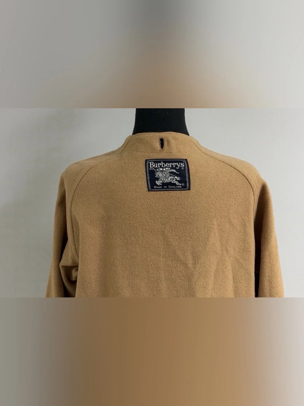 Vtg Burberry Removeable Liner Wool/Camel Hair Brown Trench Coat 90's Size M - Picture 4 of 8